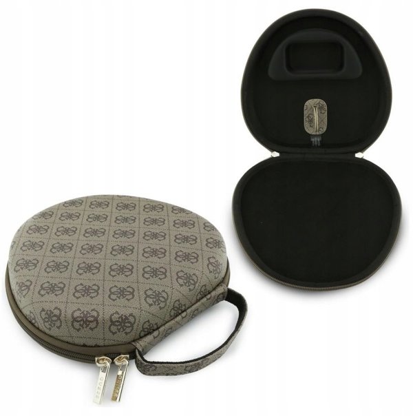 Guess Carry Box Θήκη για Ακουστικά, Καφέ