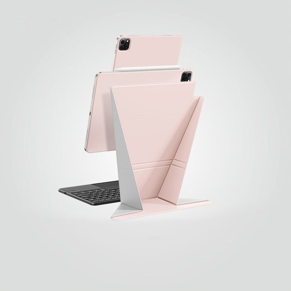 Θήκη AMAZINGTHING Matte Pro Mag Folio με βάση για iPad Air M3 11" ροζ