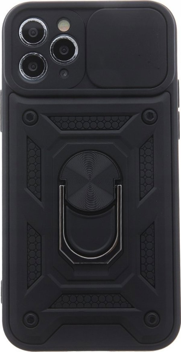 ΘΗΚΗ DEFENDER SLIDE CASE ΓΙΑ IPHONE 16 PRO 6,3 ΜΑΥΡΟ ΚΑΛΥΜΜΑ ΘΗΚΗ ΠΙΣΩ