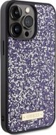 Θήκη Guess GUHCP15XPFGSBSP Apple iPhone 15 Pro Max σκληρή θήκη με μεταλλικό λογότυπο Rhinestone μωβ