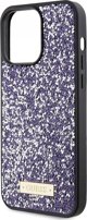 Θήκη Guess GUHCP15XPFGSBSP Apple iPhone 15 Pro Max σκληρή θήκη με μεταλλικό λογότυπο Rhinestone μωβ