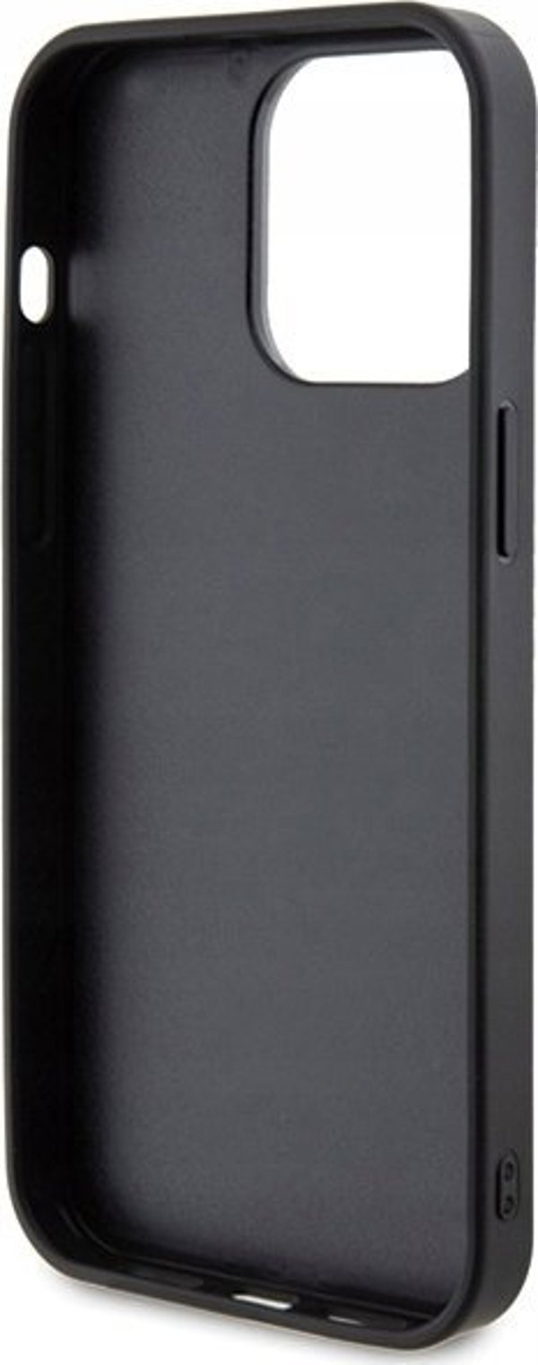 Θήκη Guess GUHCP15XPFGSBSP Apple iPhone 15 Pro Max σκληρή θήκη με μεταλλικό λογότυπο Rhinestone μωβ