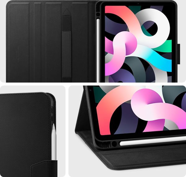 Etui na tablet Spigen Etui Spigen Liquid Air Folio Apple iPad Air 4 2020 Black