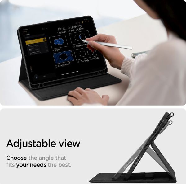 Etui na tablet Spigen Etui Spigen Liquid Air Folio Apple iPad Air 4 2020 Black