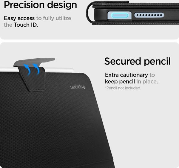 Etui na tablet Spigen Etui Spigen Liquid Air Folio Apple iPad Air 4 2020 Black