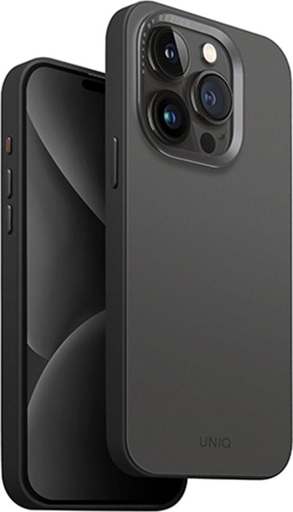 Θήκη UNIQ Lyden DS Apple iPhone 15 Pro Max Magclick Charging γκρι-μαύρο/charcoal grey-black