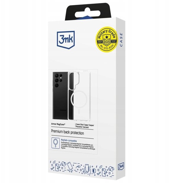 3MK Θήκη Armor MagCase για Samsung S24 Ultra, MagSafe, Διαφανής