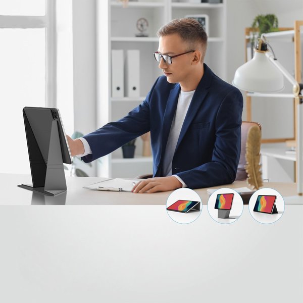 Θήκη AMAZINGTHING Matte Pro Mag Folio με Βάση για iPad Air M3 13" - Μαύρη