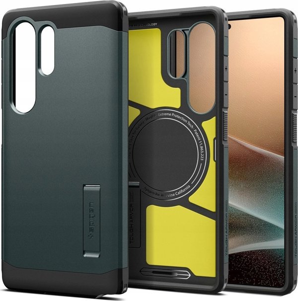 Θήκη Spigen Tough Armor MagSafe για Samsung Galaxy S25 Ultra πράσινο