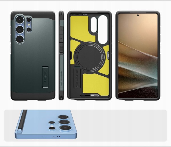 Θήκη Spigen Tough Armor MagSafe για Samsung Galaxy S25 Ultra πράσινο