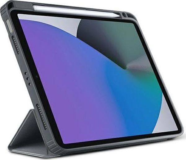 Uniq Θήκη Moven για iPad 10.2" (2020), Αντικραδασμική με Διάφανη Πλάτη, Γκρι/Ανθρακί