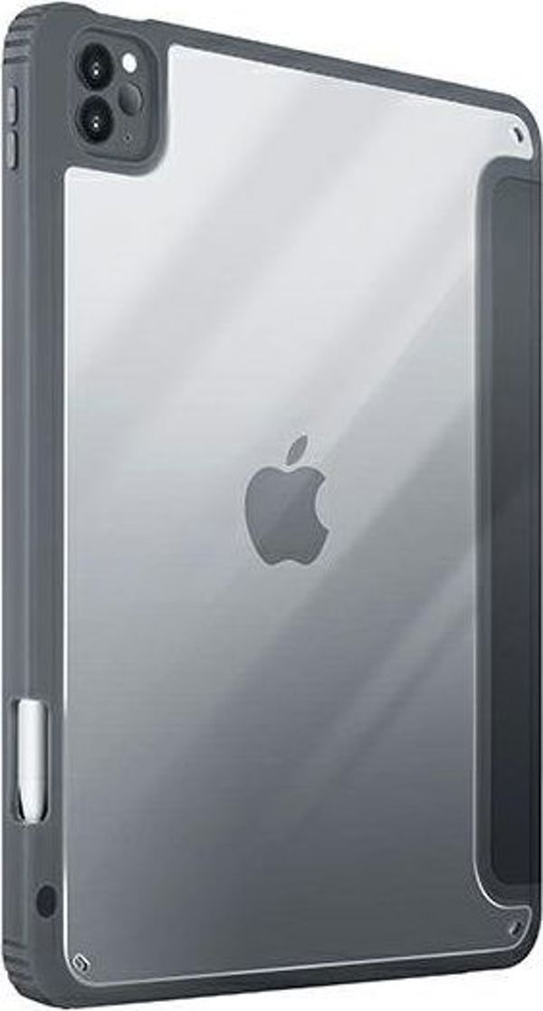 Uniq Θήκη Moven για iPad 10.2" (2020), Αντικραδασμική με Διάφανη Πλάτη, Γκρι/Ανθρακί