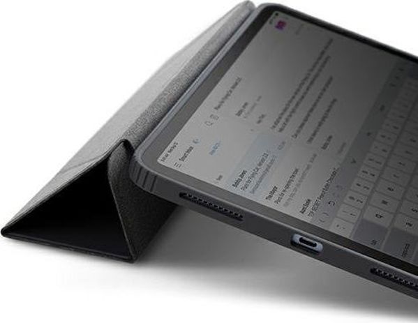 Uniq Θήκη Moven για iPad 10.2" (2020), Αντικραδασμική με Διάφανη Πλάτη, Γκρι/Ανθρακί