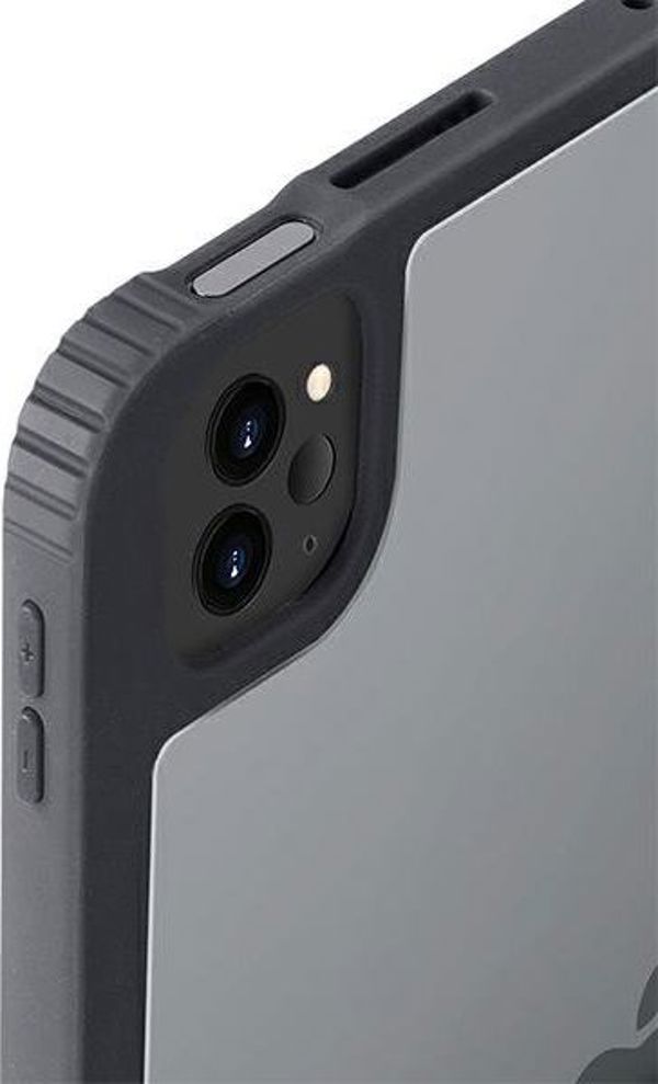 Uniq Θήκη Moven για iPad 10.2" (2020), Αντικραδασμική με Διάφανη Πλάτη, Γκρι/Ανθρακί