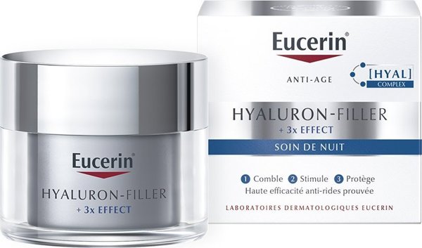 Eucerin  Hyaluron-Filler + 3x Efektowy krem na noc przeciw zmarszczkom 50ml