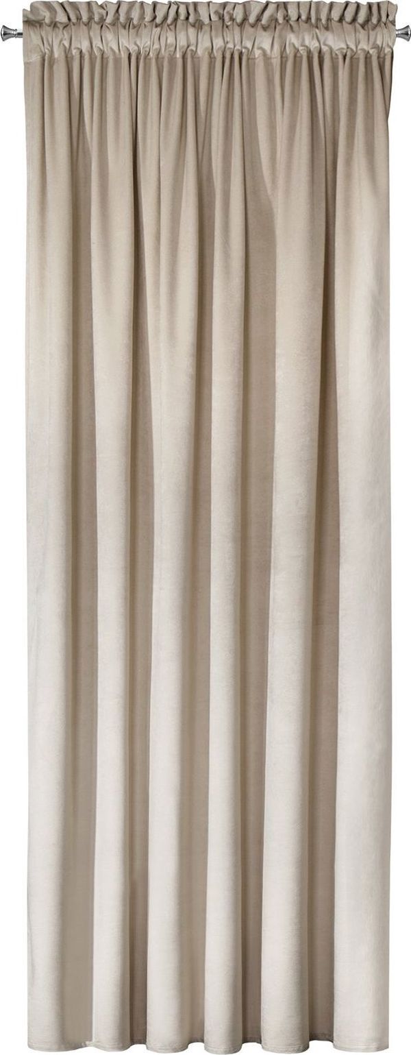 Eurofirany Διακοσμητική Κουρτίνα Velvet Melanie Beige 140x270cm