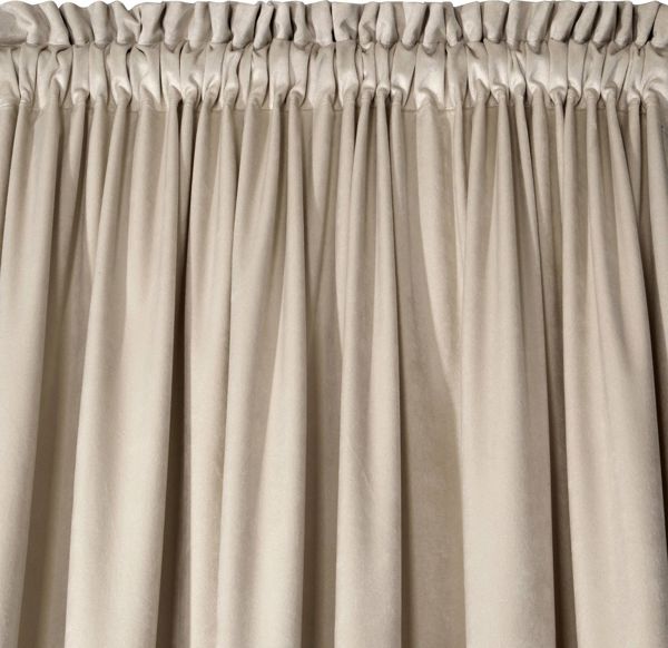 Eurofirany Διακοσμητική Κουρτίνα Velvet Melanie Beige 140x270cm