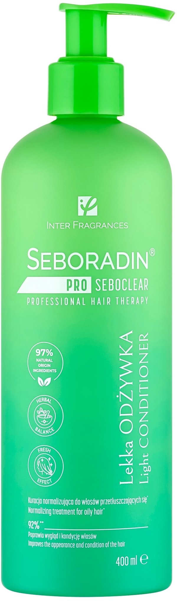 Eurobio Lab SEBORADIN_Pro Seboclear Ελαφρύ Conditioner Μαλλιών 400ml