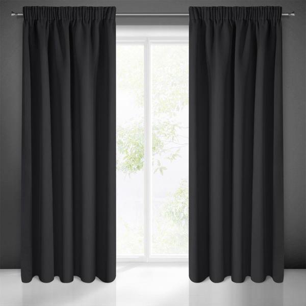 Eurofirany Κουρτίνα συσκότισης BLACKOUT λεία, ημι-ματ LOGAN 140X270 Ταινία