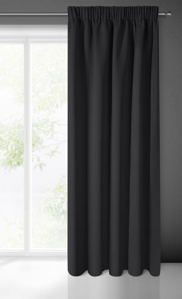 Eurofirany Κουρτίνα συσκότισης BLACKOUT λεία, ημι-ματ LOGAN 140X270 Ταινία