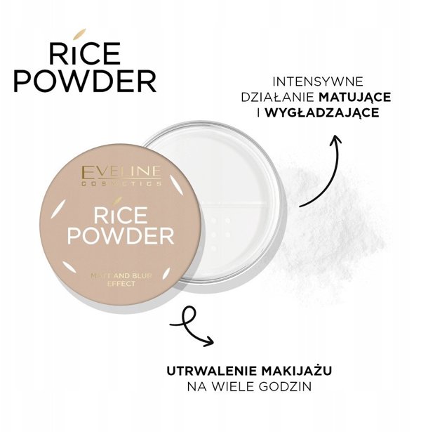 Eveline COSMETICS Rice Powder Matt And Blur Effect Διαφανής Πούδρα Ρυζιού 10g