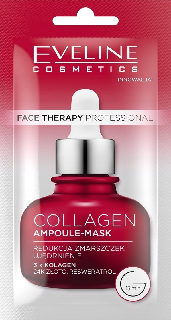 Eveline Face Therapy Professional Μάσκα Προσώπου Αμπούλα με Κολλαγόνο για Σύσφιξη & Αναγέννηση 8ml