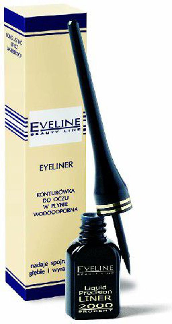 Eveline Eyeliner μαύρο σε καλαμάρι 4 ml