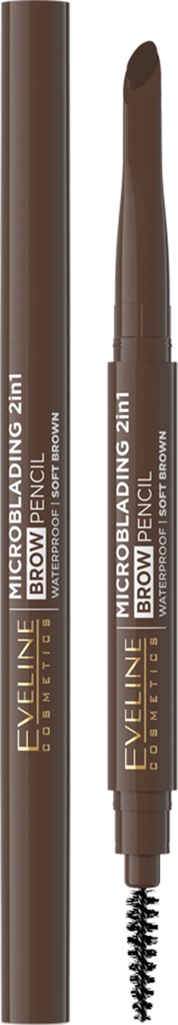 EVELINE KOLOROWKA Eveline Kredka d/brwi 2w1 Brow 02 Soft (088492)