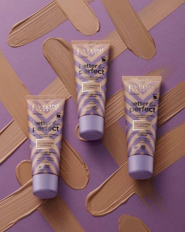 EVELINE KOLOROWKA Eveline Better Than Perfect Ενυδατικό και καλυπτικό foundation αρ. 05 Creamy Beige 30ml