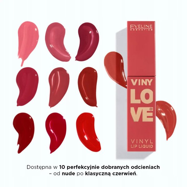 Eveline Vinyloce Vinyl Lip Liquid ενυδατικό κραγιόν χειλιών 01 Pinky 4ml
