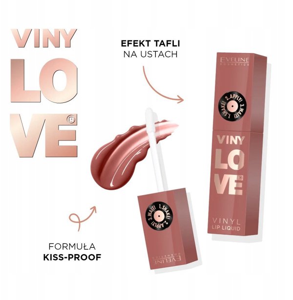 Eveline Vinyloce Vinyl Lip Liquid, ενυδατικό κραγιόν χειλιών 08 Honey 4ml
