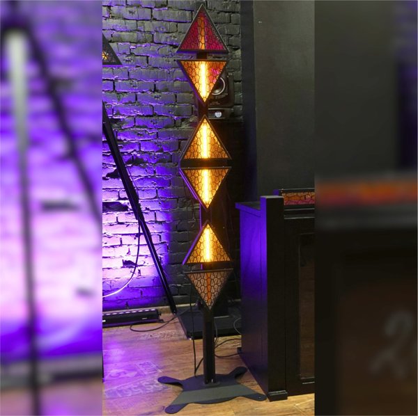 EVOLIGHTS LUMEN ONE 6x60W WW + 96x0,5W RGB LED Προβολέας Σκηνής
