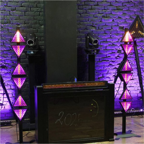 EVOLIGHTS LUMEN ONE 6x60W WW + 96x0,5W RGB LED Προβολέας Σκηνής
