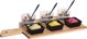 Excellent Houseware Σετ Σερβιρίσματος 10 Τεμαχίων, Με 6 Μπολ & 3 Κουτάλια σε Μπαμπού Σανίδα 37x17,5 εκ.