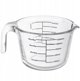 Excellent Houseware Δοσομετρική Κανάτα Orion 1L από Βοριοπυριτικό Γυαλί με Διαβαθμίσεις