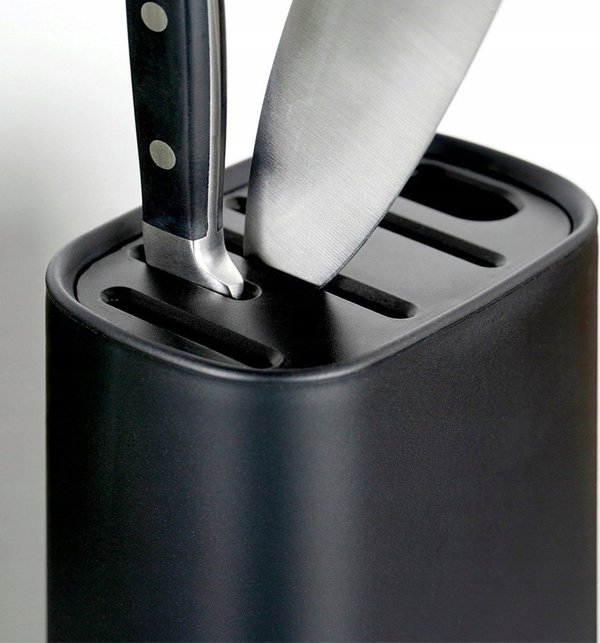 Excellent Houseware Βάση Οργάνωσης για 5 Μαχαίρια και Ψαλίδι, Πλαστική, 12.4 x 8 x 21 εκ.
