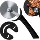 Excellent Houseware Στρογγυλό Ανοξείδωτο Μαχαίρι για Πίτσα με Προστατευτικό, Ραδίκι Κοπής 20,5 cm