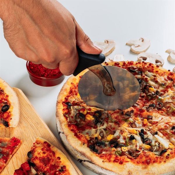 Excellent Houseware Στρογγυλό Ανοξείδωτο Μαχαίρι για Πίτσα με Προστατευτικό, Ραδίκι Κοπής 20,5 cm