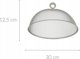 Μεταλλικό κάλυμμα τροφίμων Excellent Houseware, 30 x 12,5 cm
