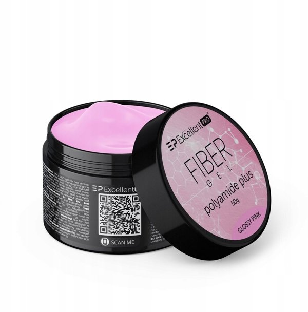 EXCELLENT PRO Fiber Gel Polyamide Plus Τζελ Δομής Glossy Pink 15g