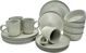 Excellent Houseware Σετ Δείπνου 16 Τεμαχίων, Κεραμικά Πιάτα για 4 Άτομα, Καφέ Χρώμα