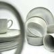 Excellent Houseware Σετ Δείπνου 16 Τεμαχίων, Κεραμικά Πιάτα για 4 Άτομα, Καφέ Χρώμα