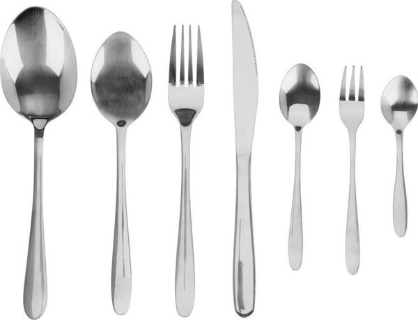 Excellent Houseware Σετ Μαχαιροπίρουνα 39 Τεμαχίων, Ασημί, από Ανοξείδωτο Ατσάλι για Καθημερινή Χρήση