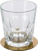 Excellent Houseware Σουβέρ Τραπεζιού Glamour Χρυσά, Σετ 4 Τεμαχίων για Κούπες και Ποτήρια