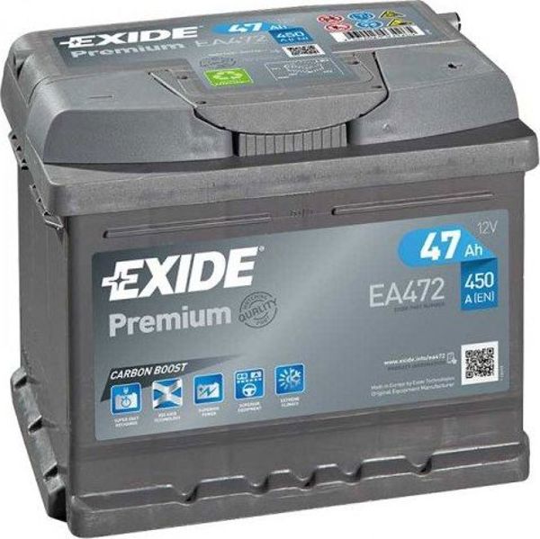 EXIDE AKUMULATOR 47AH /+P/ BMW,OPEL /EXIDE-P