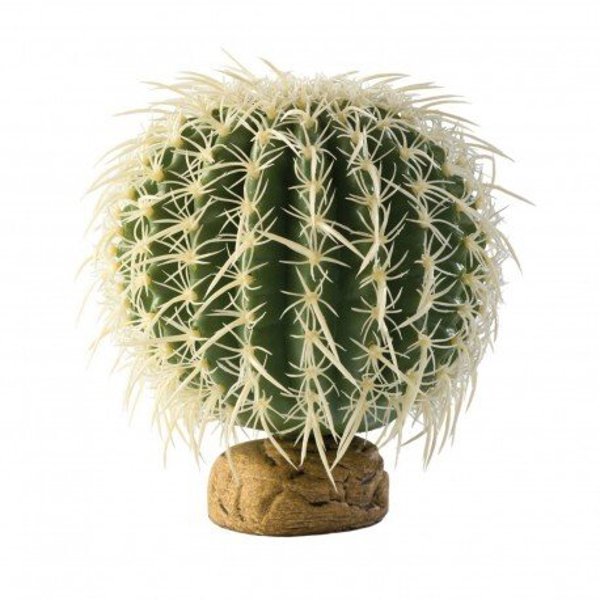 Exo Terra Τεχνητός Κάκτος Barrel Cactus, Διακοσμητικό Φυτό Τεραριούμ για Ερπετά, Μέγεθος L