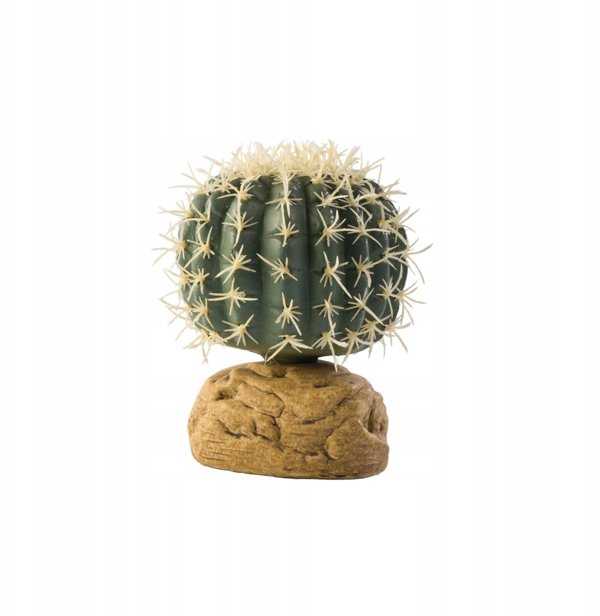 Exo Terra Barrel Cactus Τεχνητό Φυτό για Τεράριουμ, Διακοσμητικός Κάκτος για Ερπετά, Μέγεθος S