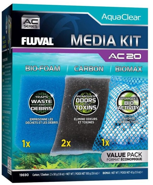 Exo Terra Media Kit, zestaw wk�ad�w do filtr�w AC20