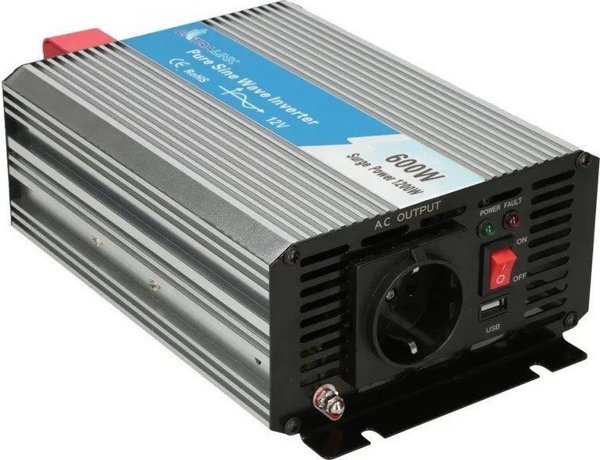 ExtraLink Extralink EXTRALINK VOLTAGE CONVERTER 12V - 230V, 600W, PURE SINUS OPIP-600W