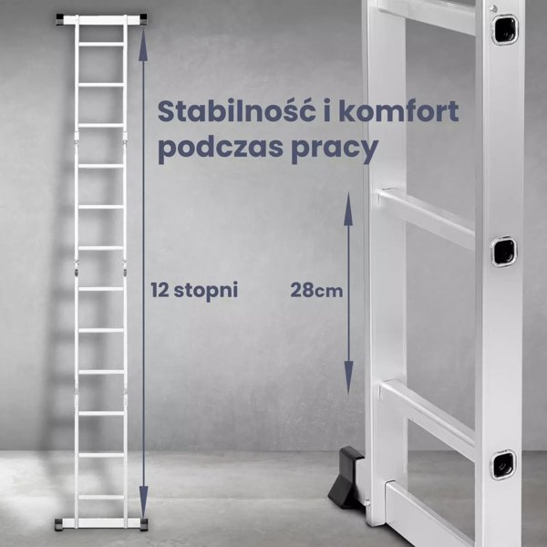 ΣΚΑΛΑ ΑΡΘΡΩΤΗ LAD3X4M 3X4, 3,55 M EXTRALINK